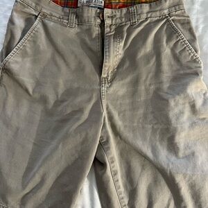Men’s Khaki US Polo Assn flat front casual shorts size 34